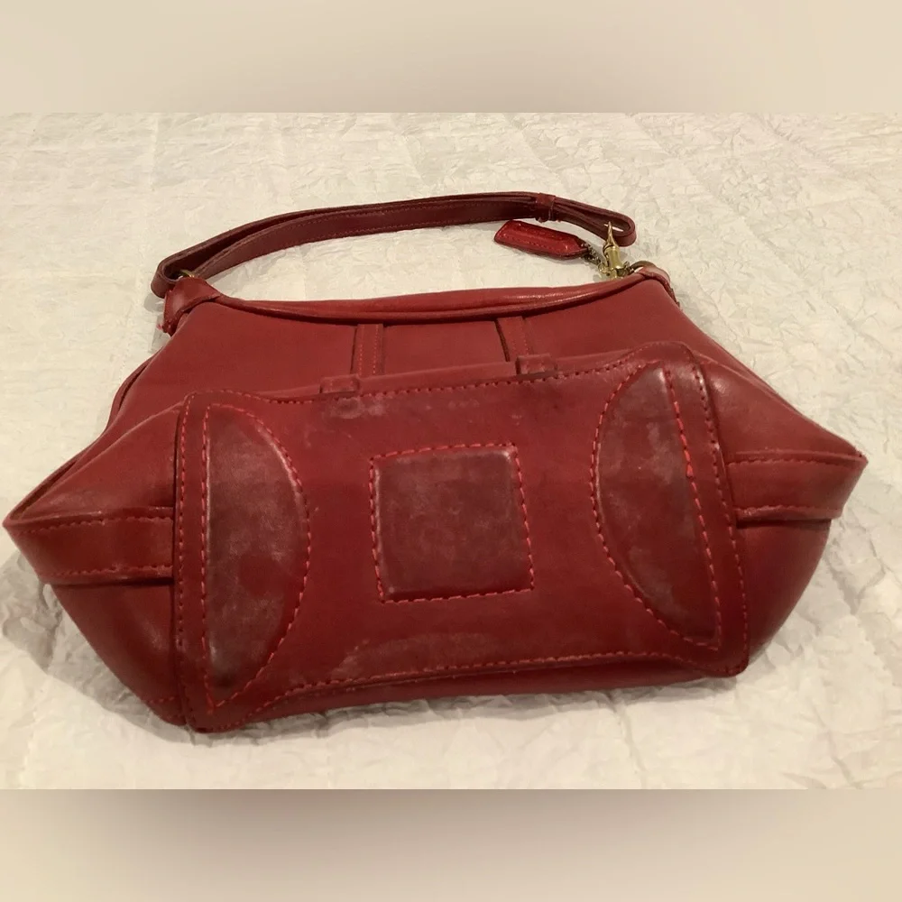 Coach Vintage Red Leather Amanda Bag